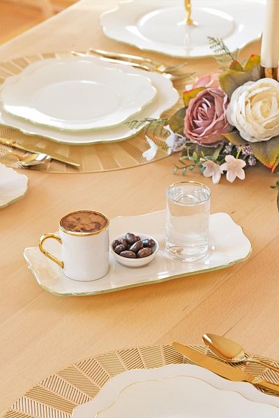Glore Lotus Glass Pleasure Coffee Set Gold Gilded