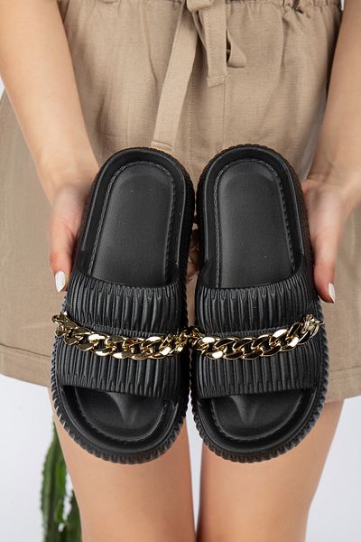 Slipcat Lanț pentru femei, sandale/papuci de zi cu zi, eleganti, confortabili și confortabili