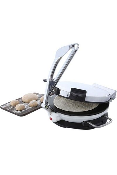 JANO 25CM 1000W Electric Bread/Roti/Tortilla & Pizza Maker Non-Stick Coating