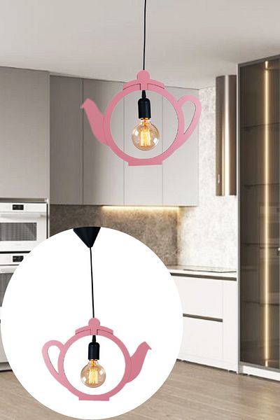 KAŞIKBEY Teapot Pendant Lamp Chandelier Modern Retro Office Cafe Bar Hotel Restaurant Tea Maker Ceiling Lamp