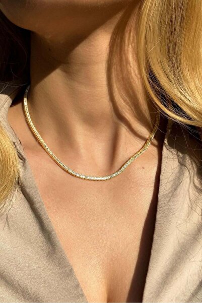 Spossy Silver Jewelry 925 Ayar Gümüş, Gold, +A Kalite Baget Taşlı Pırlanta Ki...