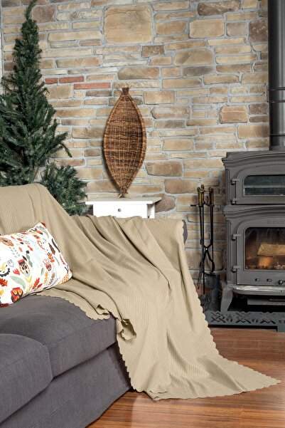 Latuda Home Мінімалістичний чохол для крісла з підкладкою - 175x300 см, бежевий, двосторонній і нековзний