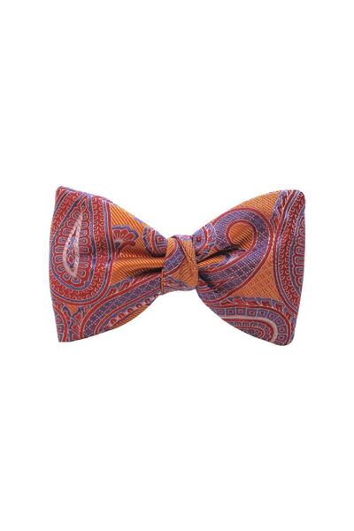 COOLMENCLUB Şal Desenli Açık Papyon