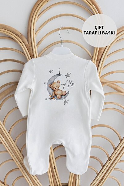 Lilabio %100 Organik Isme Özel Isimli 10lu Hastane Çıkışı Ayıcık