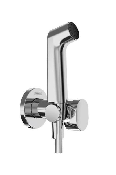 Hansgrohe Bidette El Duşu 1jet S EcoSmart+ Sıcak-Soğuk Su İçin Duş Askısı ve 125 Cm Duş Hortumu İle