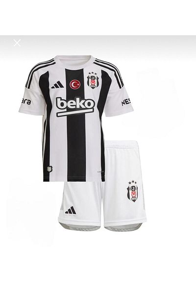 FOLKLORİST Beşiktâş//Ciro Immobíle Black/White New Season Children's Football Jersey Set of 4