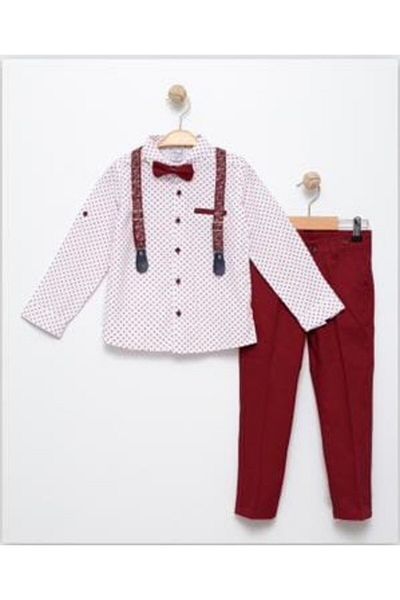 Terry 253-01-25 Boy's Suit Set of 4 with Bow Tie and Slopet