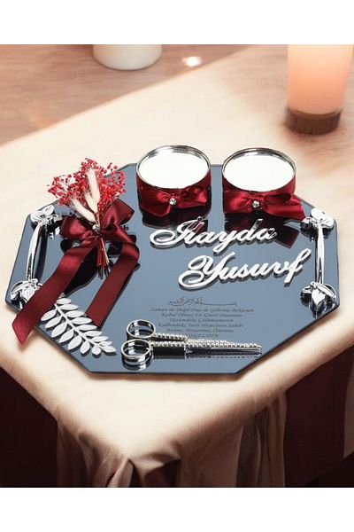 CyzHome Affinity Silver Promise Engagement Tray