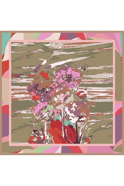 Valentino Orlandi 13 V. Orlandı Milan Pattern Scarf 1