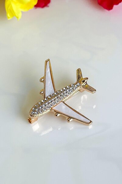 Enfes Takı Özel Tasarım Uçak Broşu