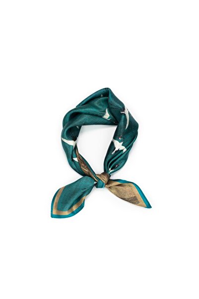 CASHMERE AND SİLK MAWLANA 100% Silk Scarf (50*50)
