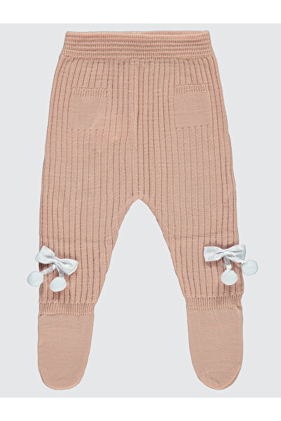 Civil Baby Civil Kız Bebek Triko Patikli Tek Alt 3-12 Ay Somon