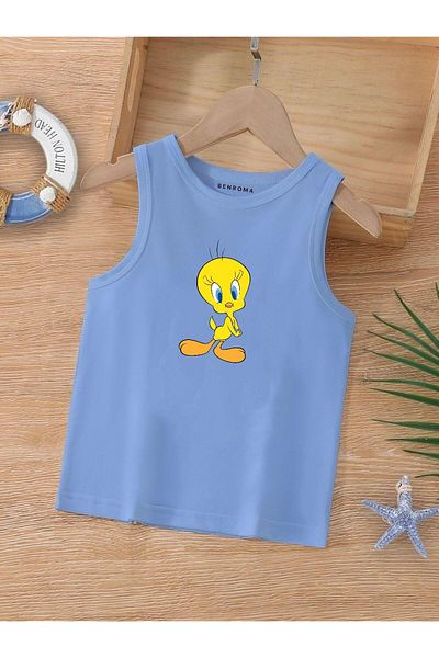 BENROMA 1 tricou este un cadou pentru achiziții de 6 și mai sus în coș - Tricou fără mâneci pentru copii cu imprimeu cu personaje de desene animate