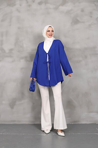 Genel Markalar önü bağlamalı kimono tunik