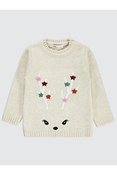 Civil Girls Beige Sweater for 2-5 Years Old Girls
