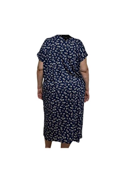 İpek Women's Short Sleeve Plus Size 100% Cotton Nightdress/Dress