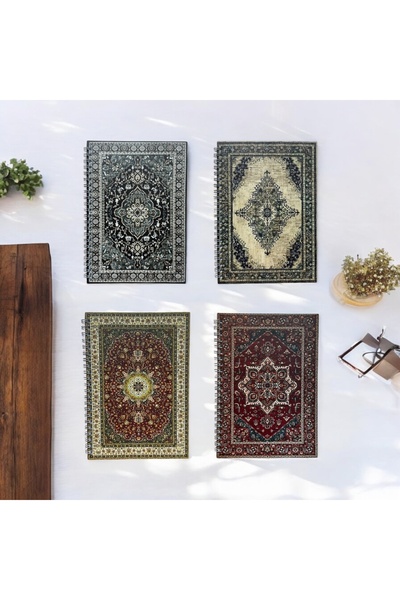 Mas Note A 5 Spiralli Karton Kapak Çizgisiz Okul Defteri 50 Yaprak 4’lü Set