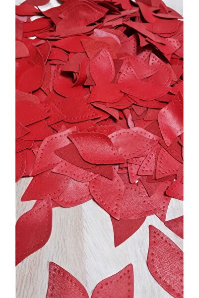 ELİS Hakiki Deri Yaprak Model Çiçek Hobi El İşi Malzemesi 60 Adet