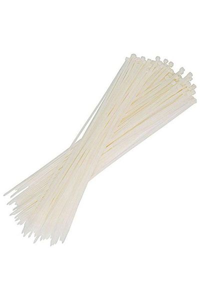 Powermaster 25 cm 3.6 mm White Cable Tie (Pack of 100)