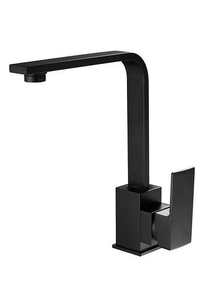 KUSTAR Black Square Bathroom Sink Faucet |   Modern and Durable