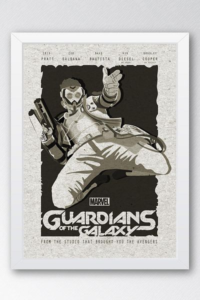 Saturn Πίνακας με κορνίζα Guardians of the Galaxy - Πίνακας αφίσας ταινίας Guardians of the Galaxy