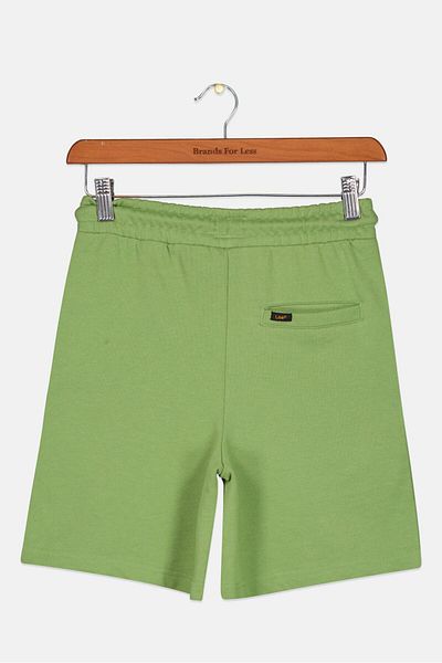 Lee Kids Boy Drawstring Brand Logo Shorts, Green
