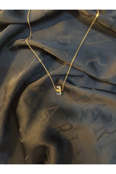 Store Crystal Zircon Stone Women's Stainless Steel Necklace Adjustable Stylish Design