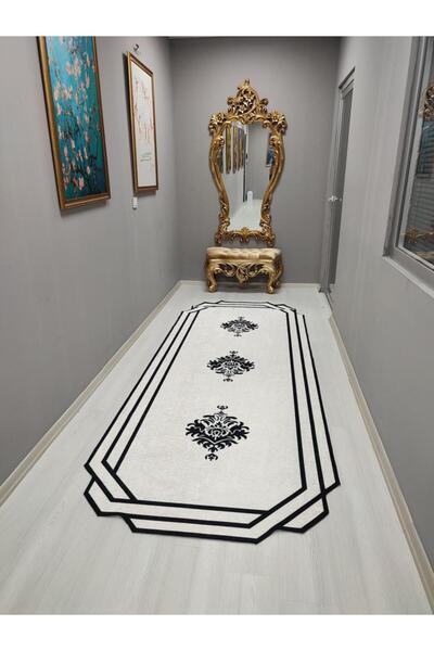 HTC HALI Dijital Baskı Yıkanabilir Kaymaz Deri Taban Leke Tutmaz Halı