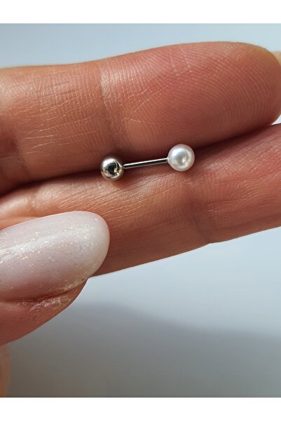 kurukafagift Çelik Inci Top Uçlu Tragus Helix Kıkırdak Piercing Tek Adet