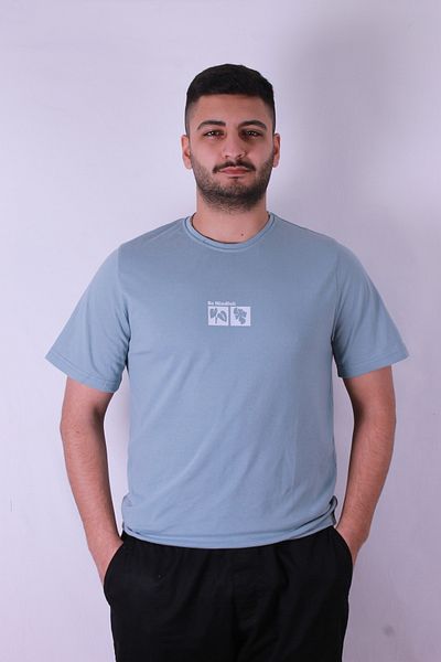 trender Be Mindfull Print Blue Men's T-Shirt