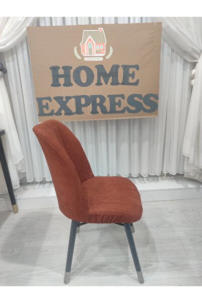 HOMEEXPRESS 6 ADET SÜNGERLİ TELALI ASTARLI DÖŞEMELİK KUMAŞTAN KAPİTONE SANDALYE KILIFI