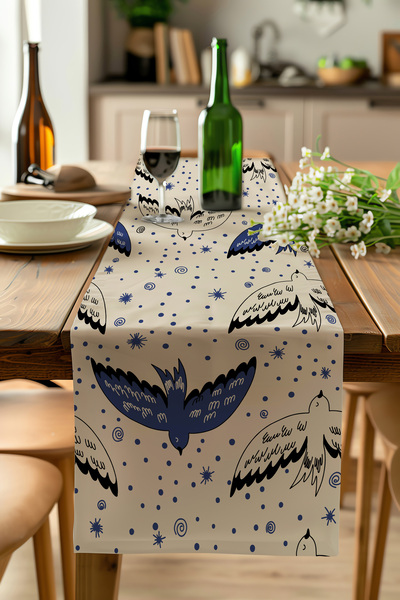 ALAMODECOR Κρεμ Κουρτίνα δαπέδου με vintage σχέδιο, έθνικ μποέμ μοτίβο και ψη...