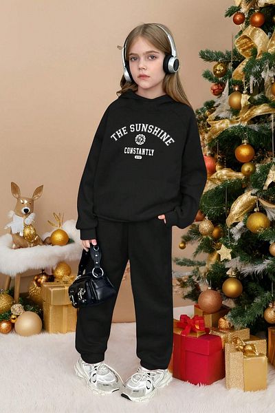 uyguntarz Σετ Παιδική Άνετη Φόρμα Sunshine Printed