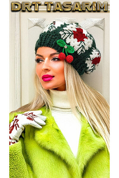 drt tasarım قفازات ماكار راكوتشي بير باللون الأحمر والأخضر والأبيض بمفهوم الع...