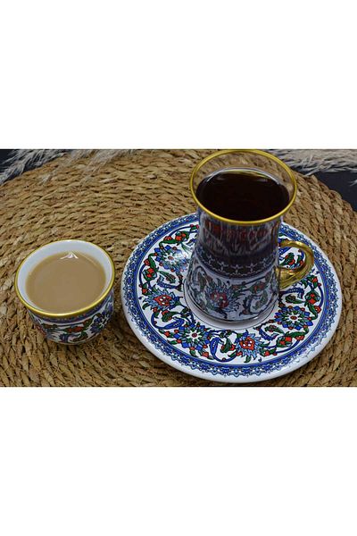CAN طقم كوب شاي ميرا مكون من 18 قطعة