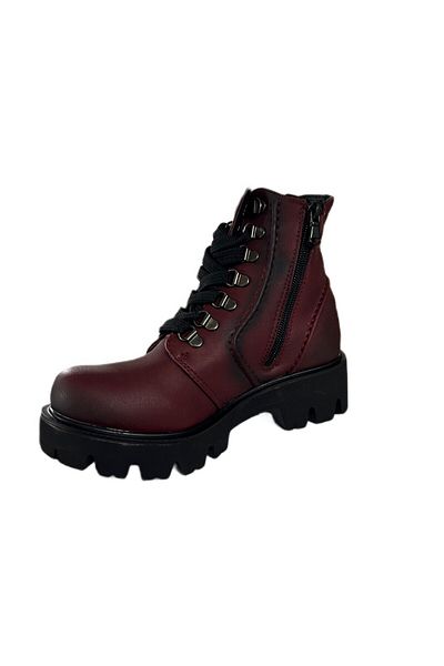 KİNETİK CIZME FETE MAT ROSU Claret CU TALPA GROASE