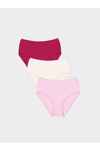 LC Waikiki Lcw Dream Pink Plain Classic Panties 3 Pack