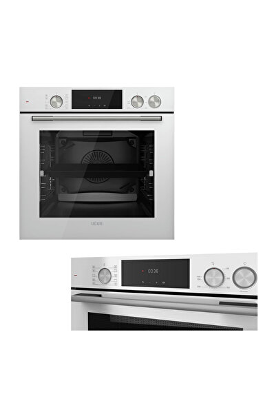 Uğur Fırsat Fry Art Cam Beyaz Ankastre Set Uad 6012g Ba3d - Uao 6041w3 Bcy Rsr1 - Uaf 6011db Bcpst