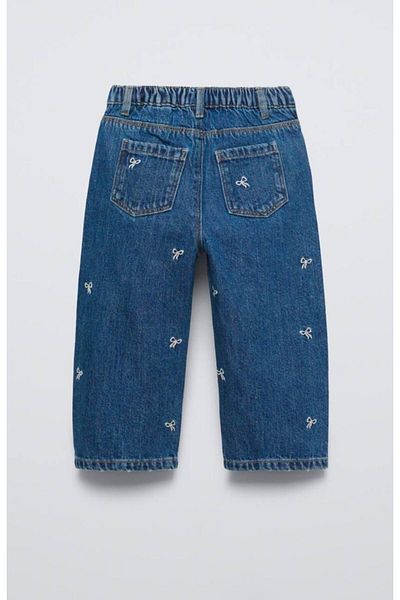 Caca Girl's Jeans with Ribbon Detail