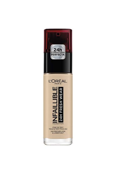 L'Oreal Paris كريم أساس L'oréal Paris Infaillible Fresh Wear لمدة 32 ساعة مع فيتامين C - 130 بيج حقيقي
