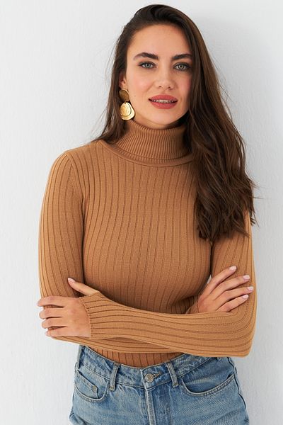 Cool & Modest Дамска трикотажна блуза тип Camel MYV102-90