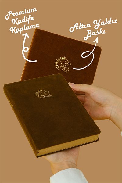 Victoria's Journals Bujo Kraft Suede Notebook - Φύλλο Α5, 150 gr, Dot Suede 96