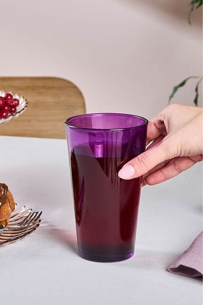 Karaca فاريكس زجاج مشروب غازي بنفسجي 475 مل