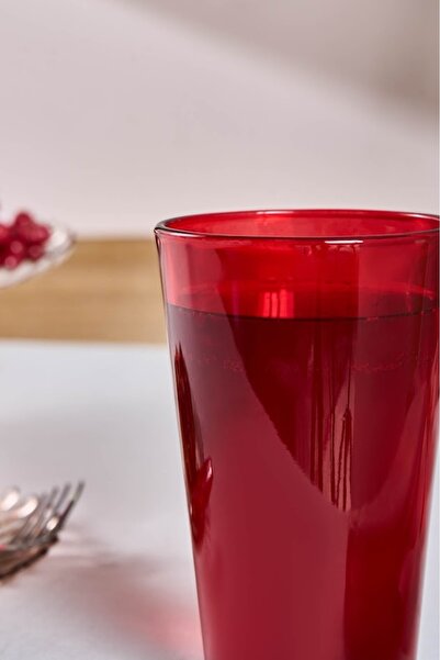 Karaca Varikas Meşrubat Bardağı Kırmızı 475 Ml