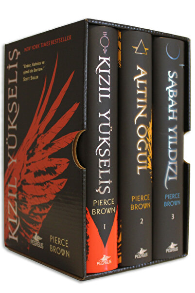 Pegasus Yayınları Kızıl İsyan Serisi Özel Kutulu Set (Ciltli 3 Kitap) - Pierc...