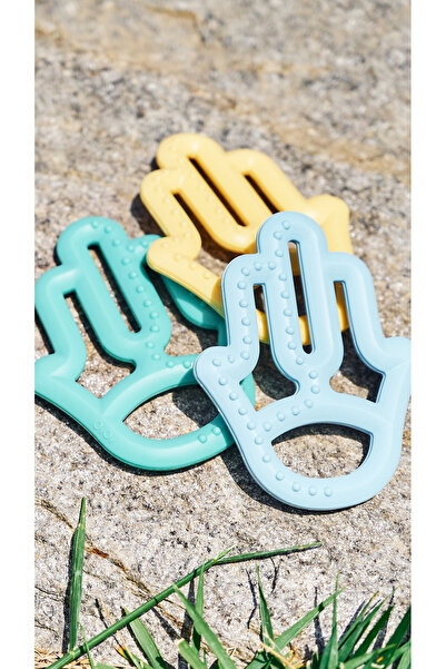 OiOi Silikon Diş Kaşıyıcı Annenin Eli - Mineral Blue