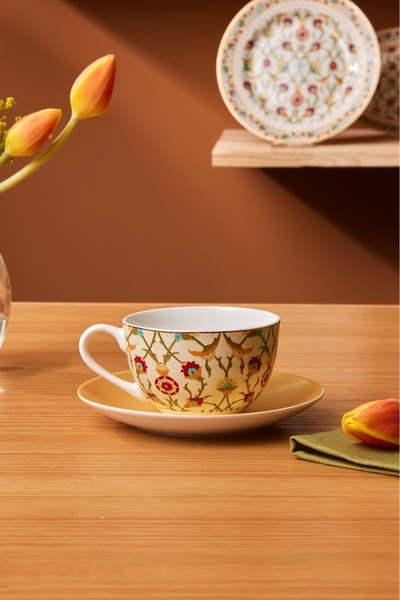 Karaca Nevra Çay Fincanı Ve Tabağı 220 Ml