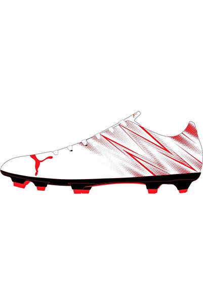Puma ATTACANTO FG/AG PUMA أبيض-أحمر متوهج