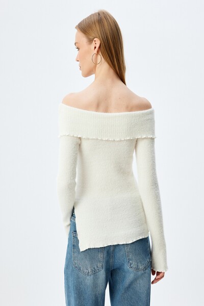 Koton Tricou Ecru pentru damă - 5WAL10710IK