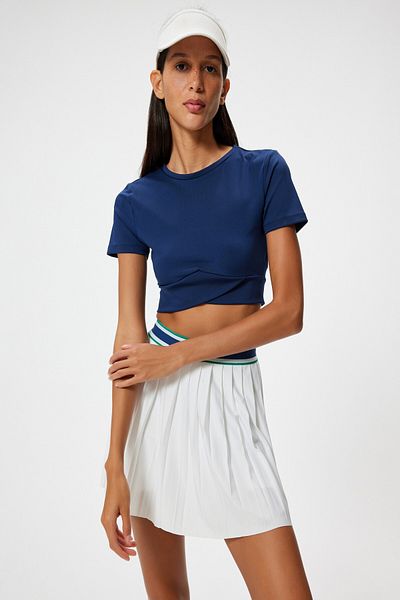 Koton Γυναικείο μπλουζάκι Navy Blue - 4SAK10284NK